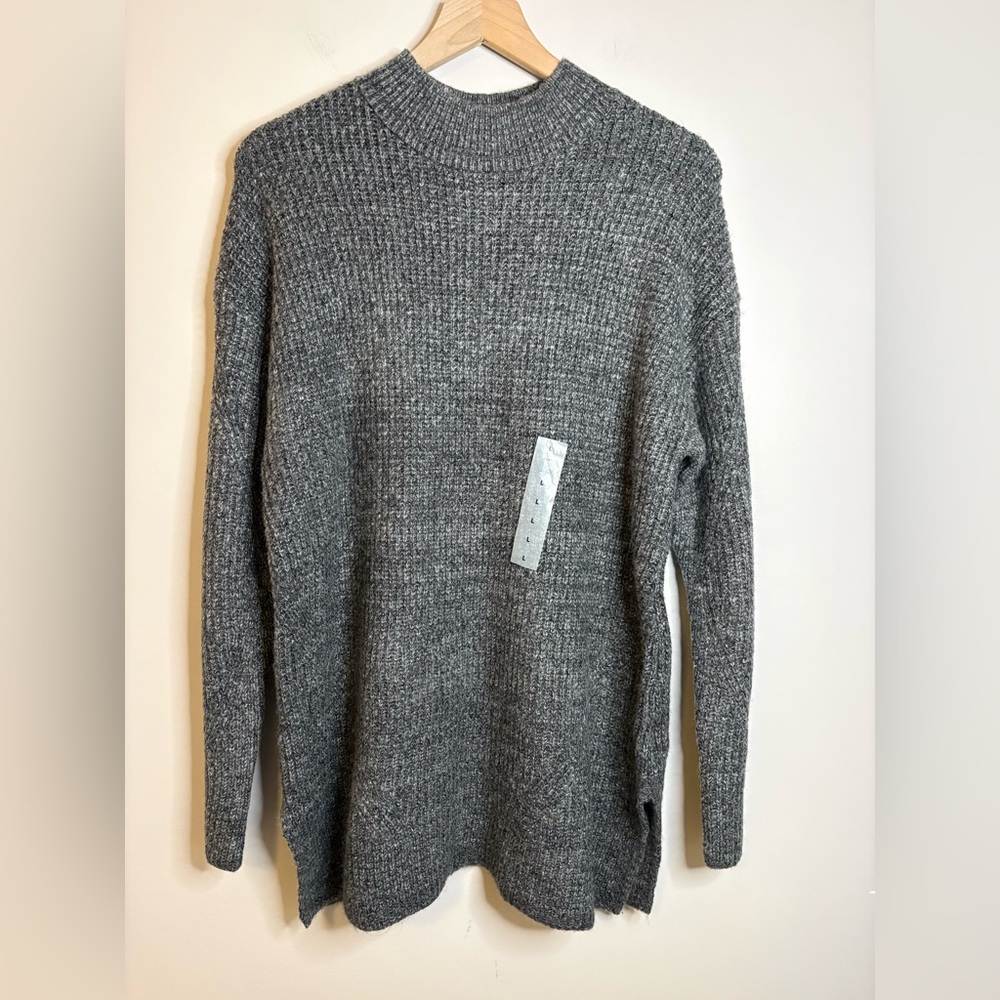 Women’s Old Navy Mock Neck Sweater Tunic Long Sleeve Pullover Knit Size L NWOT